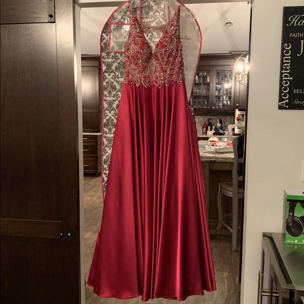 Maroon Prom Dress